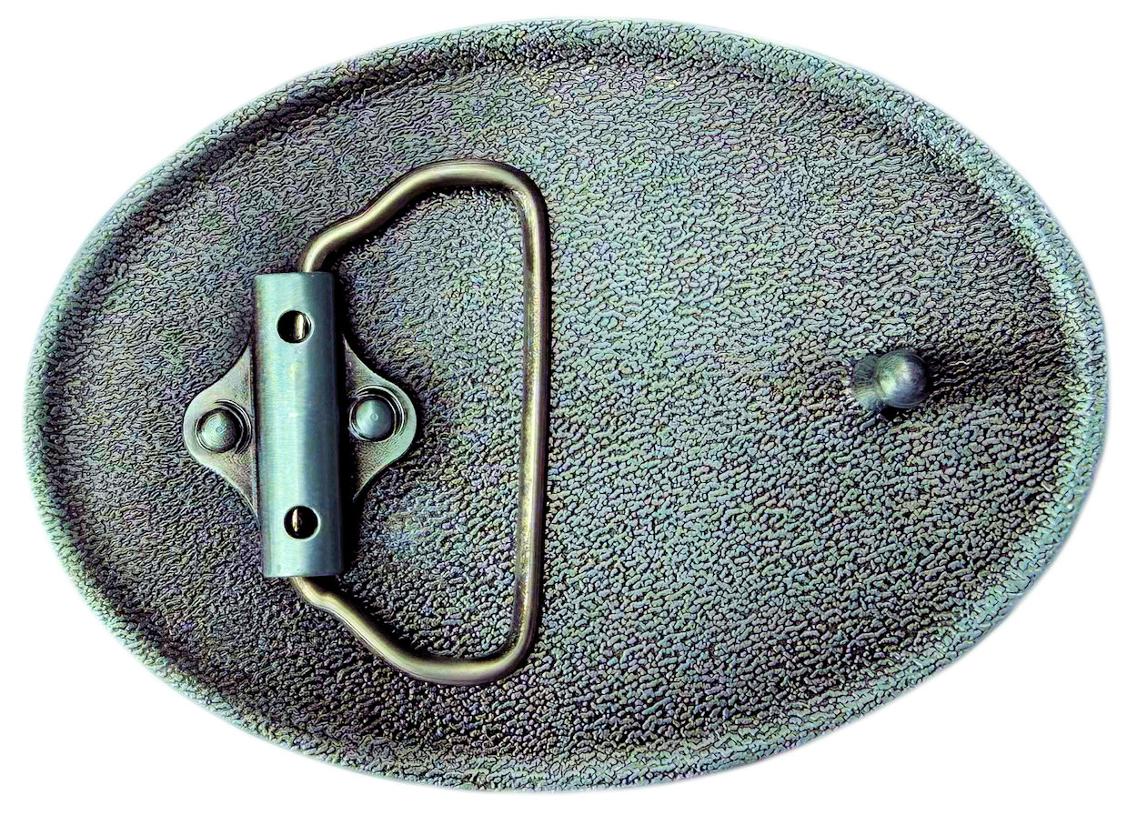 Western Shorthorn Steer Belt Buckle